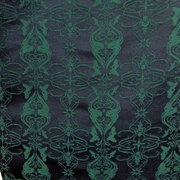 Y2K Lip Service Blacklist Pants Men 36x33 Black Green Brocade Jacquard Goth Rock - Picture 11 of 16